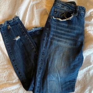 KanCan distressed ankle skinny jeans